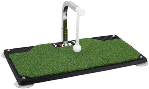 PGM Golf Swing Trainer - Golf Training Equipment with 5 Adjustable Height - Pure Path Golf Swing Practice Mat Training Aid - Golf Swing and Hitting Trainer for Indoor Outdoor Home