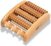 Eco Bath London Reflexology Foot Roller - Wooden Foot Massager for Plantar Fasciitis and Foot Pain Relief, Massage Roller for Improved Circulation