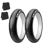 2 Tyres 20 x 4.0 + Inner Tubes Pair of Tipped Fat Bike CST BFT E-Bike MTB FAT 20 Inches