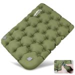 Inflatable Push-Press Seat Cushion,Lightweight Camping Air Sitting Pad,Portable Travel Air Cushion for Stadium Seat,Bleacher,Hiking,Climbing,Office,Airplane Car