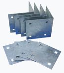 Dock Edge Howell Dock Hardware Stationary Inside Corner Kit with 4 Inside Corners and 4 Backer Plates