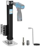 Kohree 8000 lbs Trailer Jack Heavy Duty, 20-24V Cordless Drill Compatible, Bolt on Boat Trailer Jack for Yacht, Horse, Utility Trailer, Adjustable RV Tongue Jack with Drop Leg