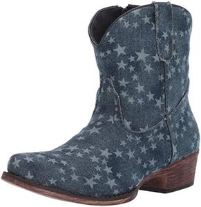 Roper Women's Merica Denim Fashion Boot, Blue, 5 D US