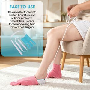 Sock Aid Tool – Easy Pull-On Device, Blue