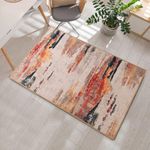 Urban Space 3D Digital Printed Carpet for Living Room, Rug for Bedroom, Carpet with Anti Skid Backing (4ft x 6ft, DR1014)