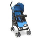LuvLap City Baby Stroller/Buggy, Lightweight, Compact & Travel Friendly Baby pram, for 6-36 Months Baby, 5 Point Safety Harness, Adjustable seat Recline, extendable Canopy, 15Kg Capacity (Blue)