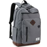 School Backpack, Vintage Work Travel Backpack for Men Water Resistant College Lightweight Book Backpack Women Teens VONXURY (Dark Gray)