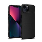 CASEOLOGY by Spigen Vault Back Cover Case for iPhone 13 Mini (Thermoplastic Polyurethane | Matte Black | Modern)