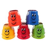 Toyvian 5 Pairs of Kids Bucket Stilts Kids Stepper Toys Plastic Balancing Stilts Walking Cups for Kids Children