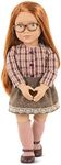 Our Generation April Doll – 18-inch School Doll for Girls Featuring Beautiful Long Red Hair – Includes 6 Piece Clothing Set