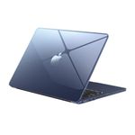 EooCoo Case compatible for Macbook Air M2 M3 13 inch A3113 A2681,2024-2022 Release [Match Official Original Color] Ultra-thin Invisible Transparent Hard Shell Cover for Air 13.6"- Crystal Midnight