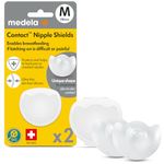 Medela Silicone Contact Nipple Shields, Soft Ultra-Thin Design, Made Without BPA, 1 Pack of 2 Shields (20 mm) and Case