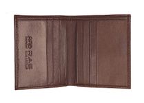 RAS WALLETS Mens RFID Safe Soft Genuine Leather Credit Card and Banknote Pocket Slimline Wallet 122 (Brown)