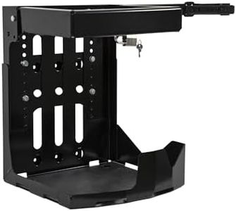 Buyers Products LT24 Universal Lockable Backpack Blower Rack For Open & Enclosed Landscape Trailers, Quick Bolt-On Application, Adjustable Height To Fit All Blower Makes & Models, Made In The USA