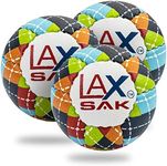 Lax Sak Soft Practice Lacrosse Balls - Same Weight & Size as a Regulation Lacrosse Balls, Great for Indoor & Outdoor Practices, Less Bounce & Minimal Rebounds - Argyle, 3 Pack