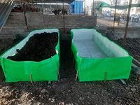 Real Trust 460 GSM (Size : 12 * 4 * 2 FEET) HDPE UV Stabilize Imported Vergin Fabric Agro Vermi Compost Making Bed from Israel, NT03