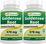 Best Naturals Goldenseal Root 570 mg 100 Capsules (100 Count (Pack of 2))