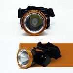 TEQO Rechargeable Headlamp | 20 Watts LED Headlamp with Adjustable Beam | Waterproof, Anti-Slip Headband, 1200mAh Battery, Long-Range 500m | Ideal for Outdoor Use (5083)