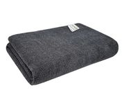 SOFTSPUN Microfiber Bath Towel 340 GSM 1 Pc 60x120cm Grey! Ultra Absorbent Super Soft & Lightweight Quick Drying for Men & Women Daily Use Large Size Unisex.