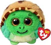 Ty Beanie Balls - Cruiser The Turtle with Golden Eyes Glitter, Soft and Round Plush Toys to Collect - 8 cm - T42549