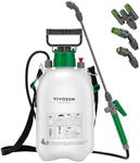 VIVOSUN 1 Gallon Pump Pressure Sprayer, 4L Pressurized Lawn & Garden Water Spray Bottle with 3 Water Nozzles, Adjustable Shoulder Strap, Pressure Relief Valve, for Plants and Cleaning