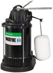 Wayne SPF33-1/3 Epoxy Coated Steel and Thermoplastic Submersible Sump Pump-Up to 3,750 Gallons Per Hour-Long Lasting and Durable Construction, 1/3 HP, No Color