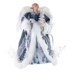 Northlight Angel with Lighted Christmas Tree Topper, 14", Blue