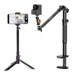 Brinno 3-in-1 Monopod, Phone Tripod, Clamp Mount with Phone Holder, 360° Rotation, Universal Phone Holder for Tripod, Fit for Brinno Time Lapse Camera & Action Camera & Mobile Phones - ACC1100