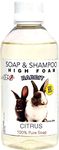 CERO ® CITRUS perfumed high foam shampoo for Rabbit, 100% pure soap (200ml)