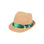 FOCO Official Celtic FC Men's Football Trilby Straw Sun Hat Beige