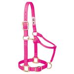 Weaver Leather Original Adjustable Chin and Throat Snap Halter M. Diva Pink