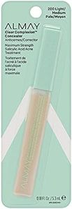 Almay Clear Complexion Oil-Free Concealer, Light/Medium [200], 0.18 oz