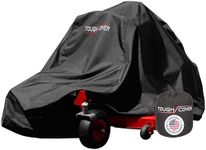 Tough Cover Lawn Mower Cover, Heavy Duty 600D Marine Grade Fabric (Black) – Universal Fit, Waterproof Outdoor Protection Against UV, Dust, Dirt, Wind