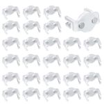 PEUTIER 30pcs C9 Socket Clip, Christmas Light Clips C9 Magnetic Light Holders Roof Ridge Light Hook Accessories for Outdoor Patio Holiday Lighting Installation