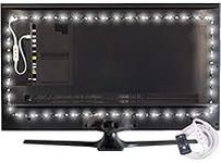 Luminoodle Professional Bias Lighting for HDTV | 6500K True White + 15 Color LED TV Backlight with Remote | USB Lights Strip Kit for Home Theater Ambient Lighting - Pro - Large (30" - 40" TV)
