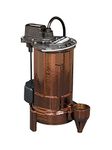 Liberty Pumps 287 1/2-Horse Power 1-1/2-Inch Discharge 280-Series Automatic Submersible Sump Pump with VMF Switch, Gray