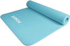 POWRX Yoga Mat TPE with Bag | Exercise mat for workout | Non-slip large yoga mat for women, 68" x 24" Petrol, 0.2 Inches Thickness