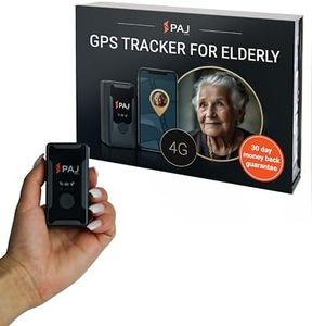 PAJ GPS Easy Finder - Human Tracking Device, GPS Tracker for Kids, Elderly, Seniors, Dementia, Alzheimer - up to 10 Days Battery Life, Real Time GPS Tracker with SOS Emergency Button & Turn-Off Alarm