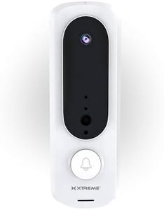 Xtreme Smart Snapshot Battery Doorbell, 2.4GHZ Wi-Fi Doorbell with Instant Notifications, Remote Access, Motion Detection, Rechargeable, No Hub Required, App Compatible with Android & iPhone