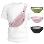 MAXTOP Large Pink Fanny Packs for Women Water Resistant Lightwight Waist Pack Belt Bag with 4 Zipper Pockets Great Runner Gifts for Outdoors Traveling Yoga Gym Jogging Workout Casual Dog Walking