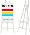 MEEDEN Art Easel Stand for Display: Adjustable Wooden Stands for Sign - A Frame Painting Easel for Canvas up to 60" for Artist Adults Drawing Picture Poster - White