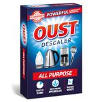 Oust Powerful All Purpose Descaler, Limescale Remover – Ideal for Kettles, Coffee Machines, Irons and Shower Heads, 3 Sachets