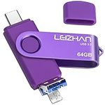 Leizhan 64GB Flash Drive 3 in 1 Typ