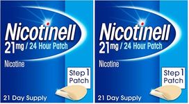 Nicotinell Nicotine Patch Stop Smoking Aid Step 1, 21 mg 24 Hour 21 Patches (Pack of 2)