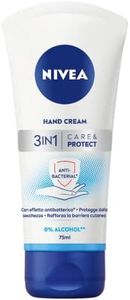 NIVEA Crema Mani 3in1 Care & Protect con Effetto Antibatterico 6 x 75 ml, Crema idratante per le mani nutriente e idratante, Crema antibatterica con Olio di Jojoba