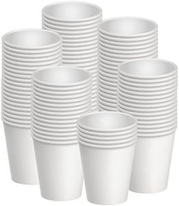 200 Pcs 8 Oz Disposable Paper Cups, Hot and Cold Beverage Drinking Cup for Coffee, Water, Juice for Party, Picnic,Travel,and Events