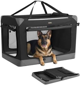 Feandrea Collapsible Dog Crate, Portable Pet Travel Crate, 42 Inches