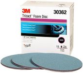 3M 30362 Hookit Trizact 3" 5000 Grit Foam Disc - One Box of 15 Discs