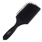 Paddle Hair Brush by Fine Lines - Detangle Hair Brush with 11 Row Nylon Bristles, Hairbrush for Women & Men, Heat-Resistant Paddle Brush