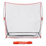 GoSports 7 ft x 7 ft Golf Practice Hitting Net - Personal Driving Range for Indoor or Outdoor Swing Practice